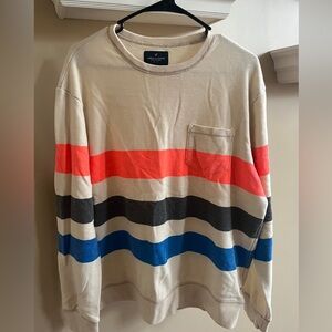American Eagle Outfitters Men's Striped Crewneck Sweater